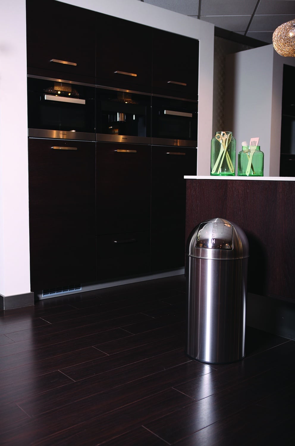 Pushcan 40L Inox mờ