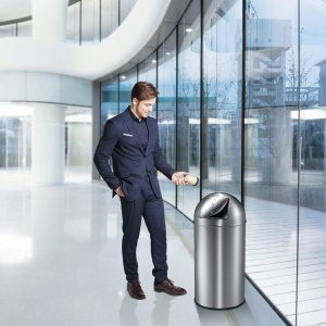 Pushcan 40L Inox mờ