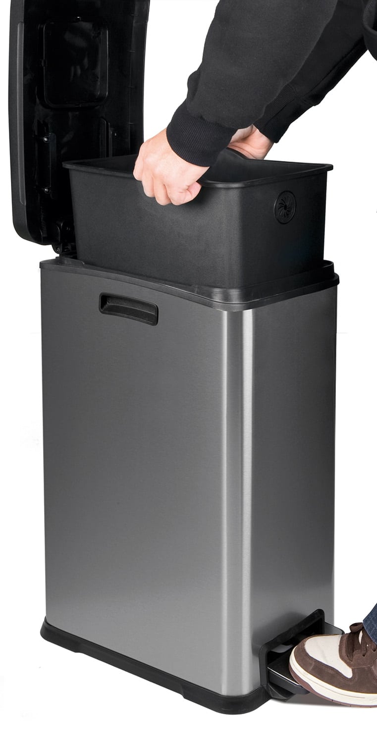 Rejoice Thùng rác đạp chân 30L Inox mờ