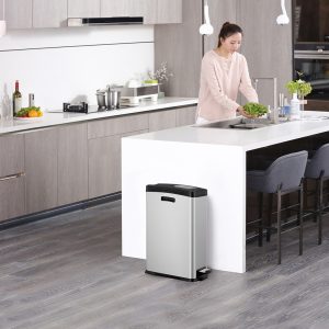 Rejoice Thùng rác đạp chân 30L Inox mờ