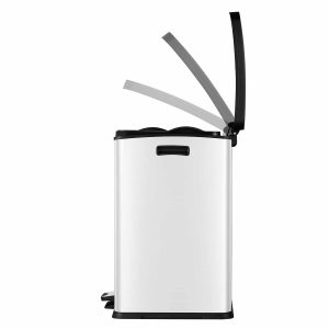Rejoice Thùng rác đạp chân 30L Trắng