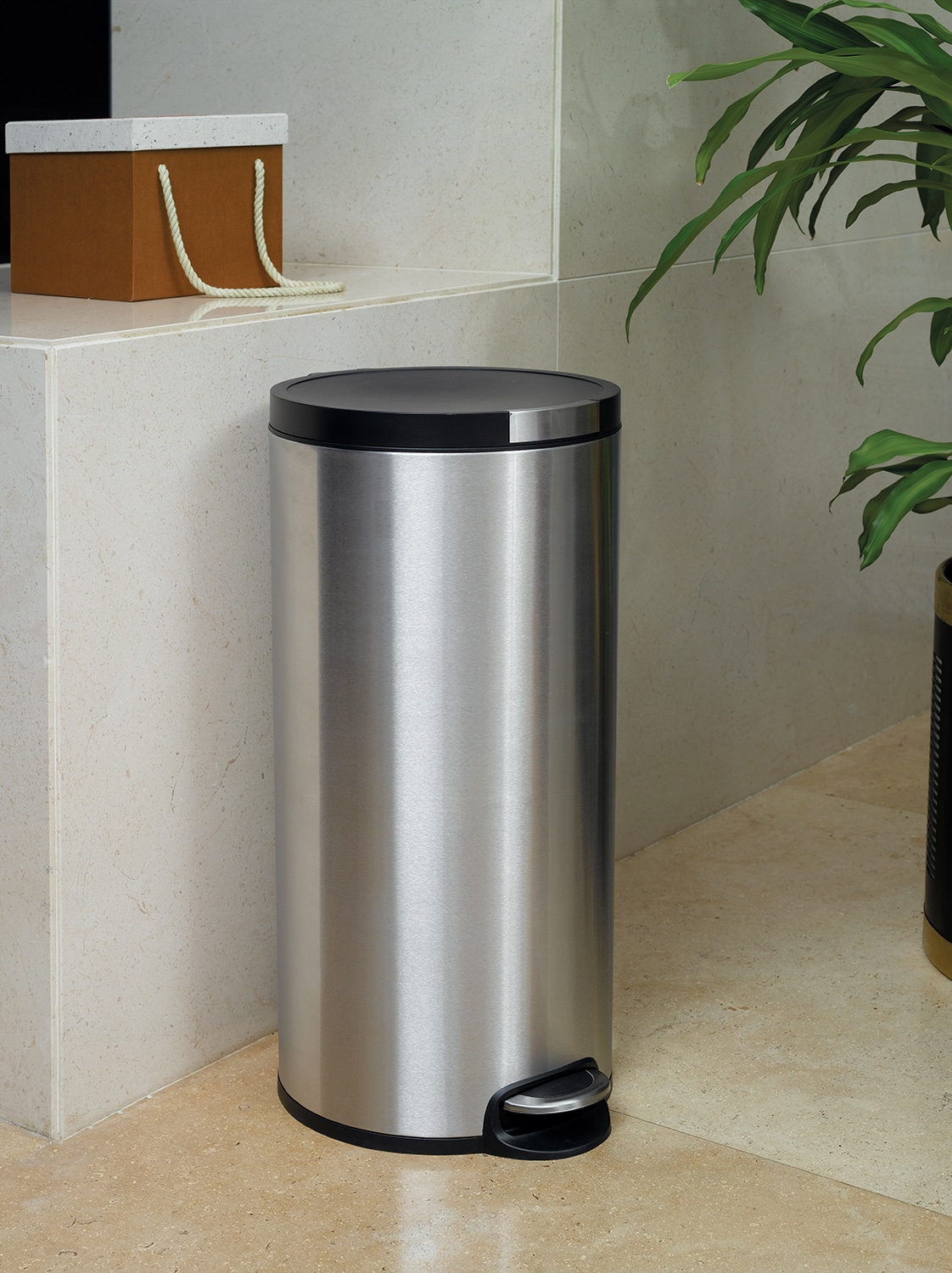 Artistic Thùng rác đạp chân 30L Inox mờ