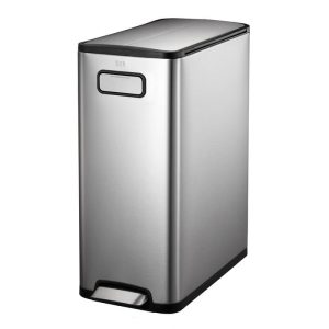 Ecofly Thùng rác đạp chân 30L Inox mờ