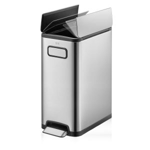Ecofly Thùng rác đạp chân 30L Inox mờ