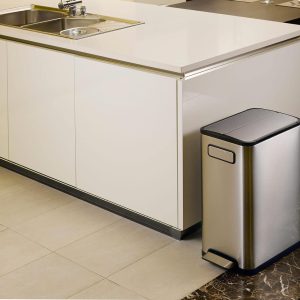 Ecofly Thùng rác đạp chân 30L Inox mờ