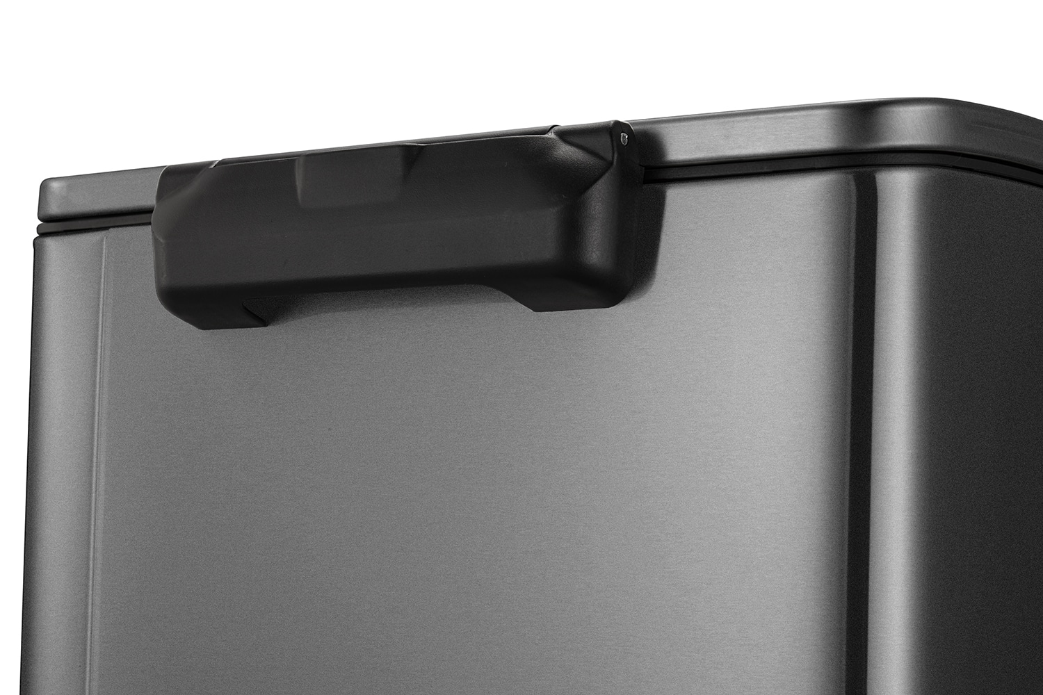 E-Cube Thùng rác phân loại đạp chân 28+18L Đen Steel