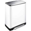 E-Cube Thùng rác phân loại đạp chân 28+18L Trắng