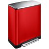 E-Cube Thùng rác phân loại đạp chân 28+18L Đỏ