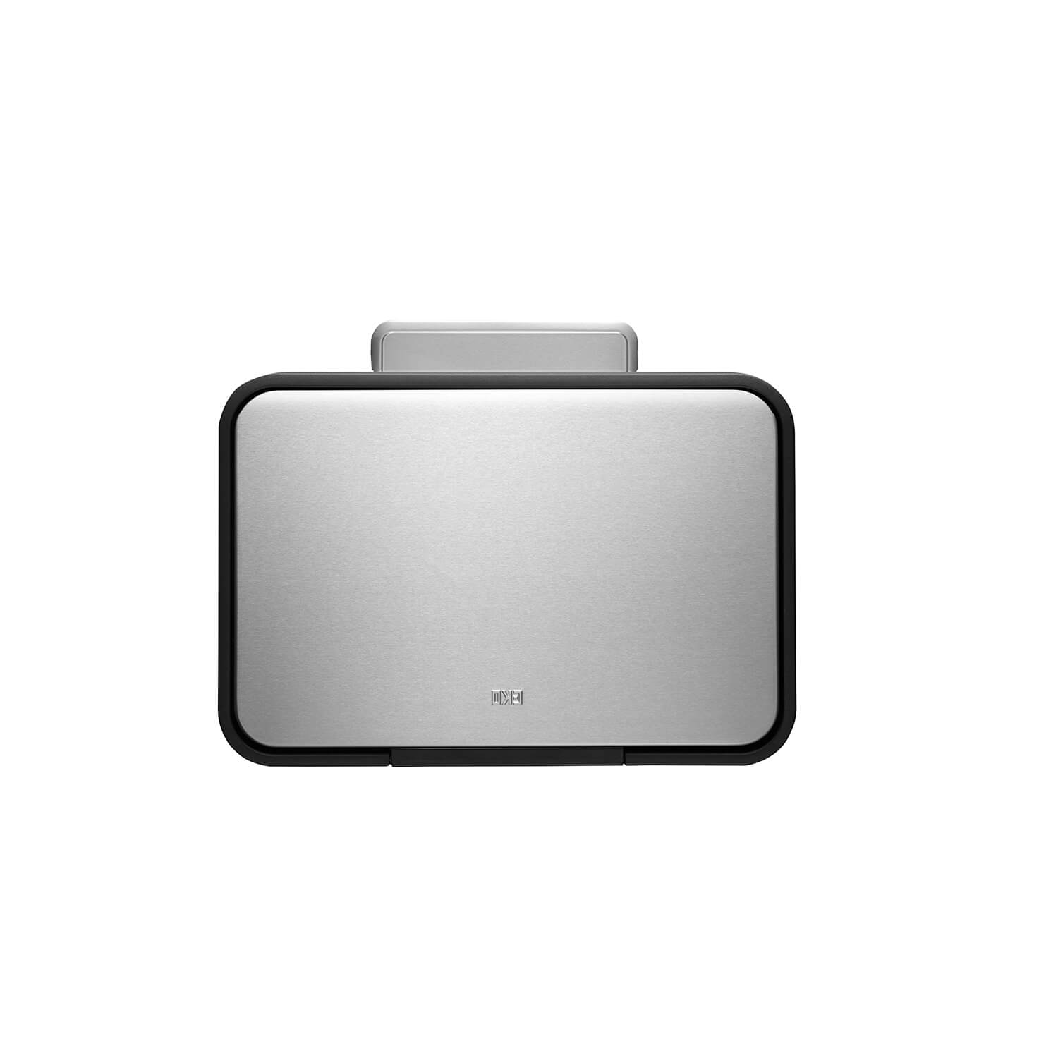 EcoCasa Thùng rác phân loại đạp chân 12+12L Inox mờ