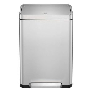 X-Cube Thùng rác phân loại đạp chân 20+20L Inox mờ