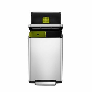 X-Cube Thùng rác phân loại đạp chân 20+20L Inox mờ