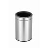 Round Thùng rác nắp mở 12L Inox mờ