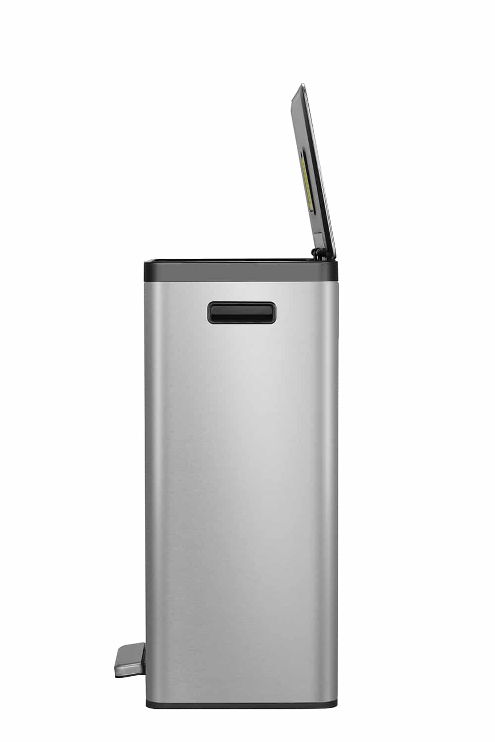 EcoCasa II Thùng rác phân loại đạp chân 20+20L Inox mờ