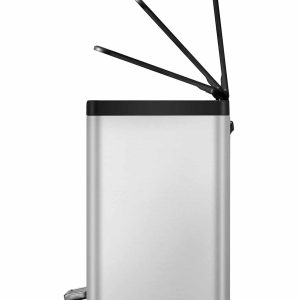 Essential Thùng rác phân loại đạp chân 9+9+9L Inox mờ