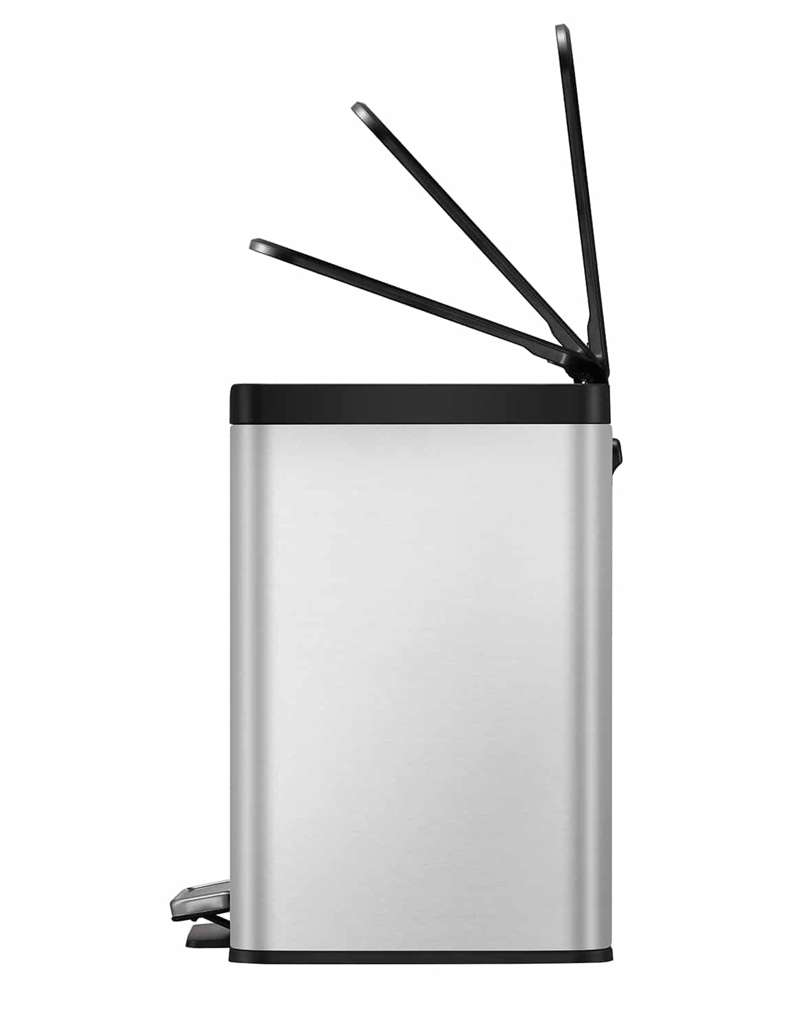 Essential Thùng rác phân loại đạp chân 9+9+9L Inox mờ