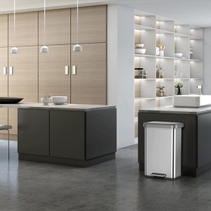 Cozy Thùng rác đạp chân 45L Inox mờ