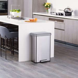 Cozy Thùng rác đạp chân 45L Inox mờ