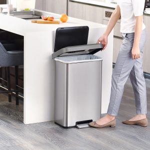 Cozy Thùng rác đạp chân 45L Inox mờ