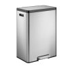 EcoCasa II Thùng rác đạp chân 45L Inox mờ