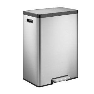 EcoCasa II Thùng rác đạp chân 45L Inox mờ