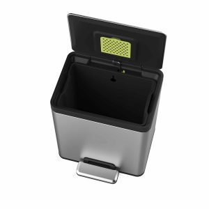 EcoCasa II Thùng rác đạp chân 45L Inox mờ
