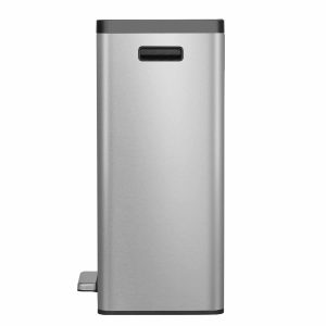 EcoCasa II Thùng rác đạp chân 45L Inox mờ