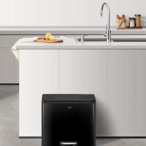 Essential Thùng rác phân loại đạp chân 20+9L Đen