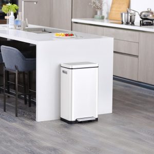 X-Cube Thùng rác đạp chân 30L Trắng