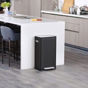 X-Cube Thùng rác đạp chân 30L Đen
