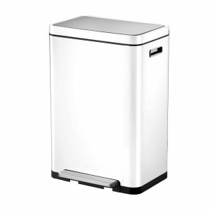 X-Cube Thùng rác phân loại đạp chân 20+20L Trắng