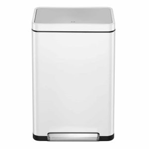 X-Cube Thùng rác phân loại đạp chân 20+20L Trắng