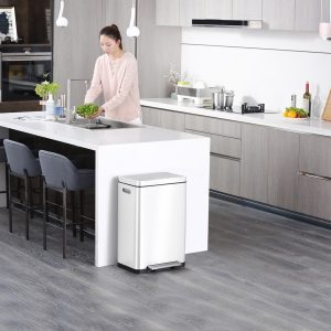 X-Cube Thùng rác đạp chân 45L Trắng