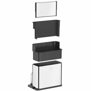 Regal Kitchen counter organizer L Inox mờ
