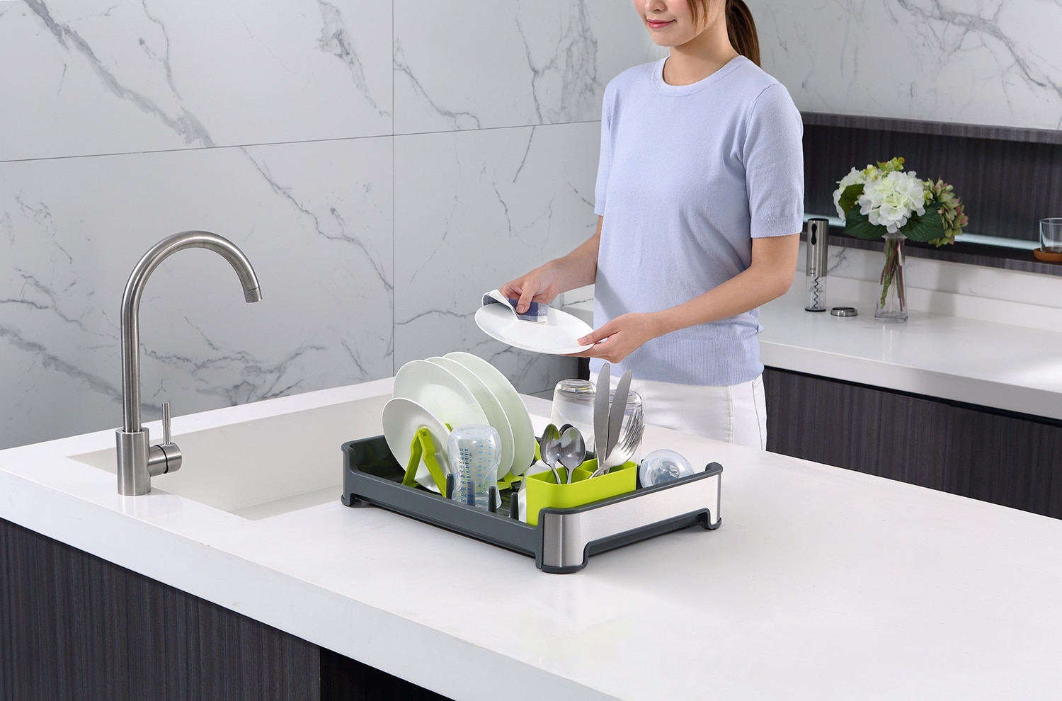 Regal Dish Rack Xám