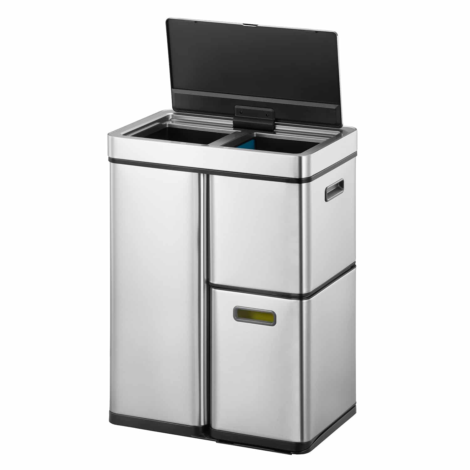 Mirage Plus Thùng rác phân loại cảm biến 30+15+15L Inox mờ