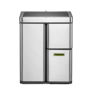 Mirage Plus Thùng rác phân loại cảm biến 30+15+15L Inox mờ