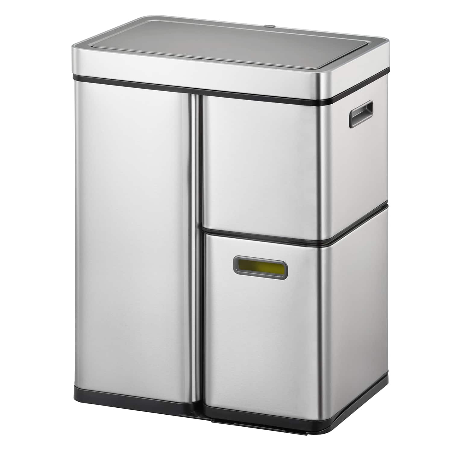 Mirage Plus Thùng rác phân loại cảm biến 30+15+15L Inox mờ
