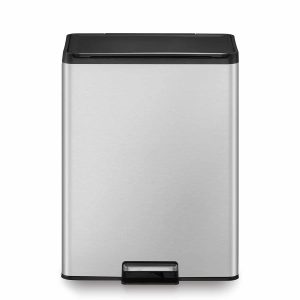 Essential Thùng rác phân loại đạp chân 20+20L Inox mờ
