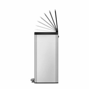Essential Thùng rác phân loại đạp chân 20+20L Inox mờ