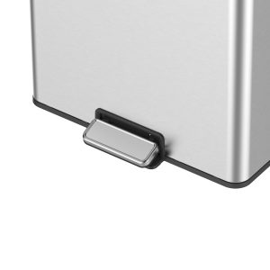 Essential Thùng rác phân loại đạp chân 20+20L Inox mờ