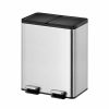 Essential Splitted Thùng rác phân loại đạp chân 20+20L Inox mờ