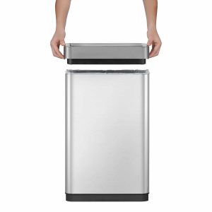 Mirage X Thùng rác cảm biến 80L Inox mờ