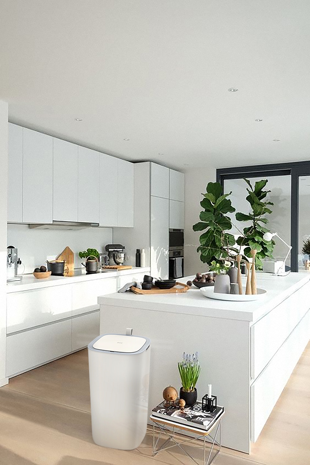 Morandi Smart Thùng rác cảm biến 30L Trắng