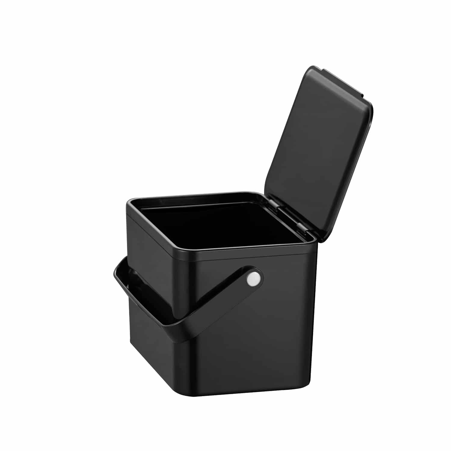 Countertop Thùng rác antibacterial 4L Đen