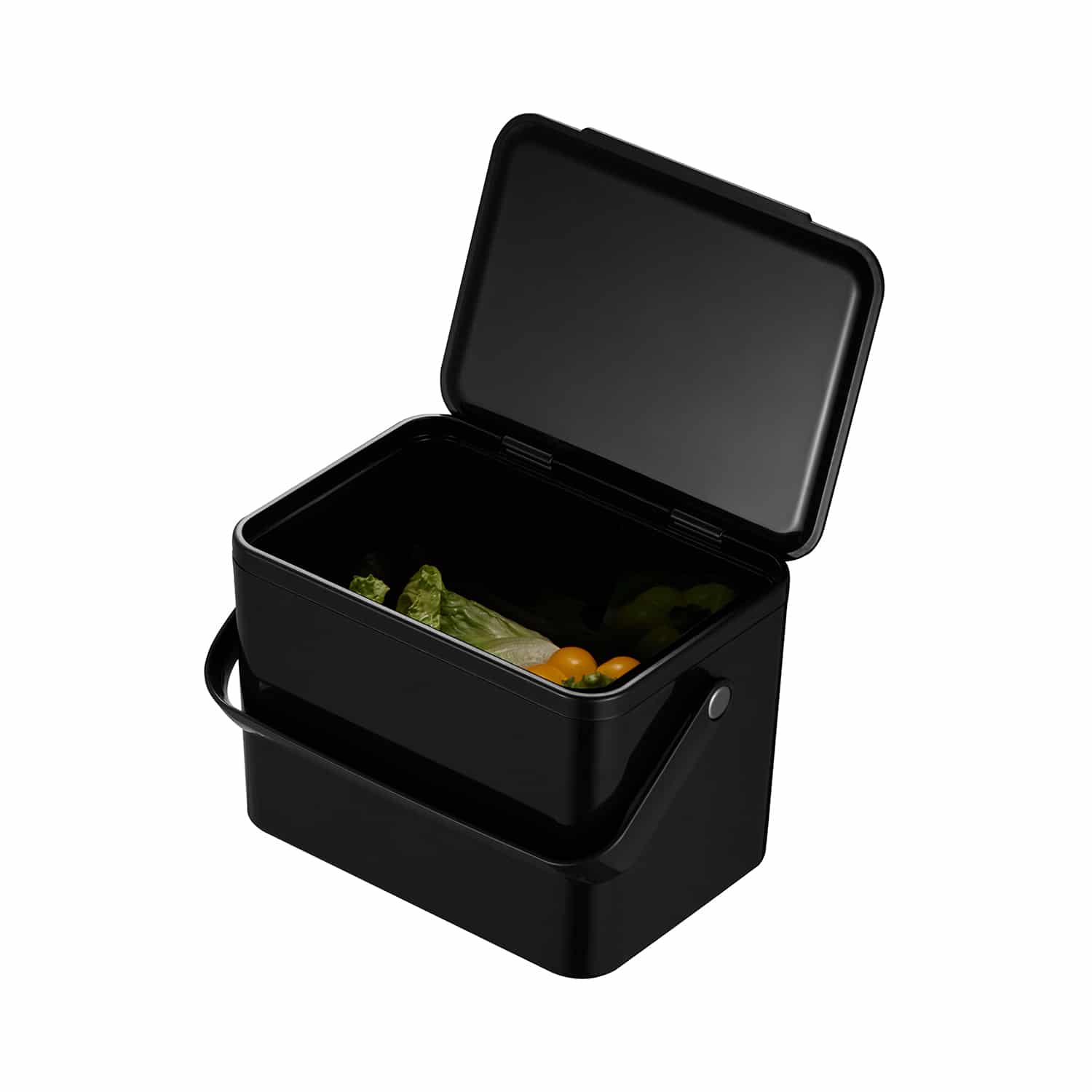 Countertop Thùng rác antibacterial 4L Đen