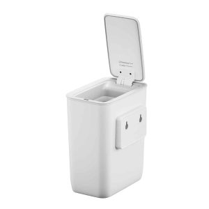 Wall-Mount Morandi Smart Thùng rác cảm biến 8L Trắng