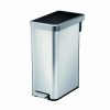 Ecofly Thùng rác đạp chân 45L Inox mờ with plastic lid