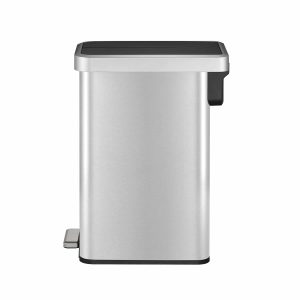 Ecofly Thùng rác đạp chân 45L Inox mờ with plastic lid