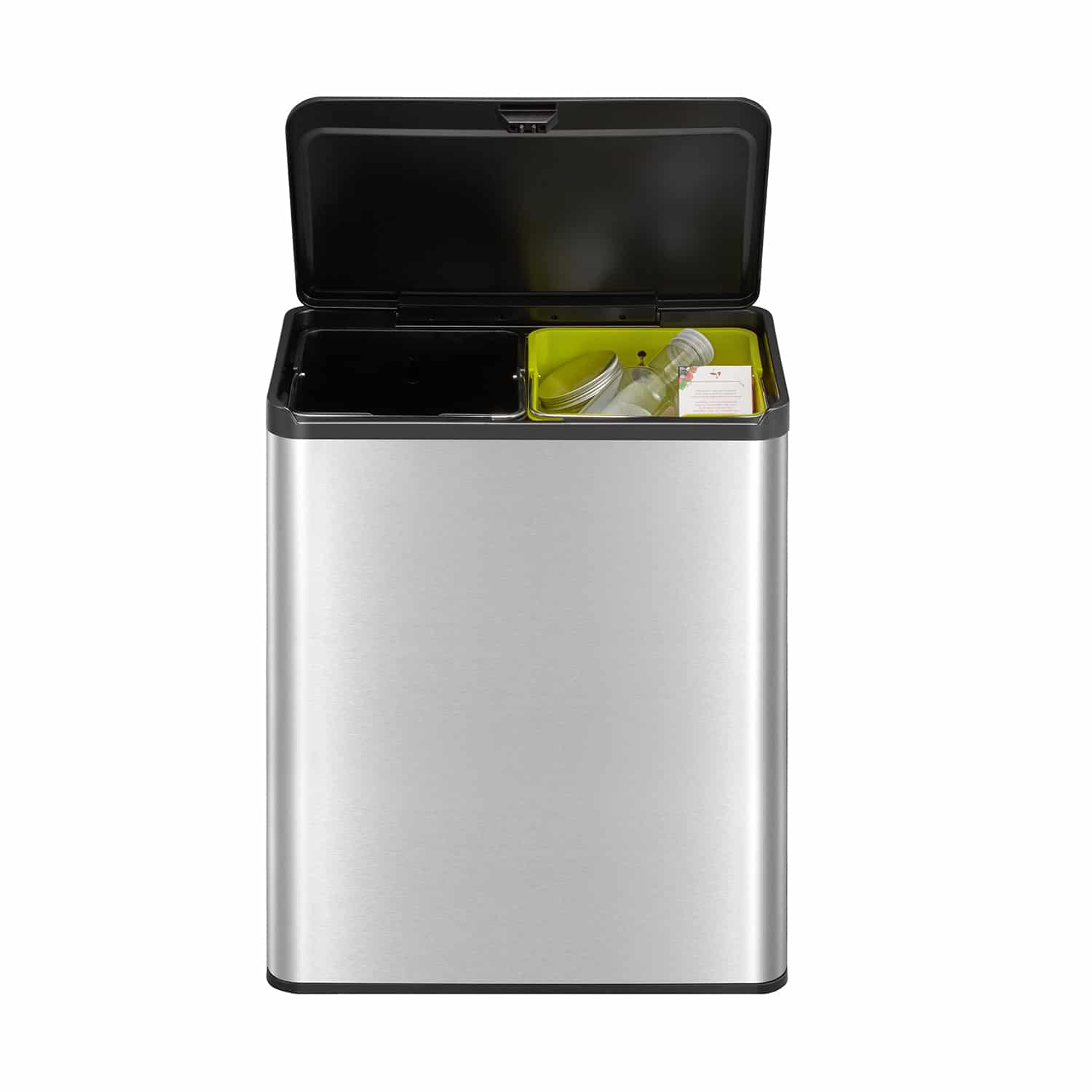 Essential Thùng rác phân loại nắp chạm 20+20L Inox mờ