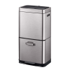 Himalaya Thùng rác phân loại cảm biến 35+25L Xám Inox mờ
